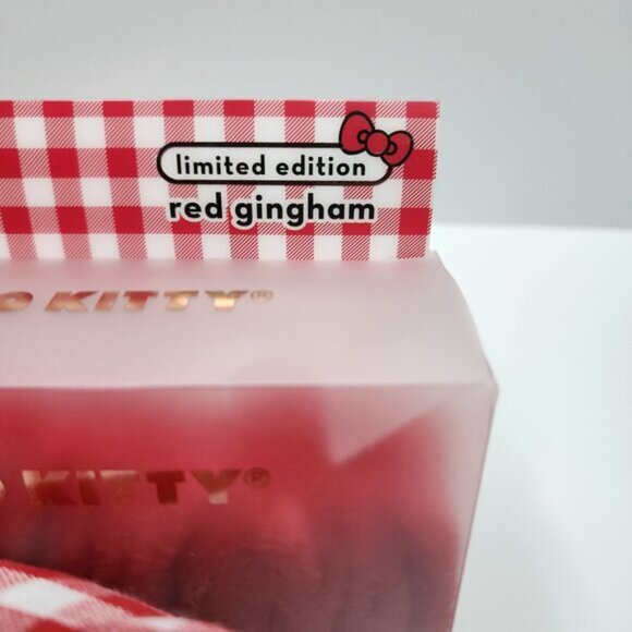 Hello Kitty x The Crème Plush Spa Teddy Headyband (Red Gingham) Limited Edition - Picture 4 of 7
